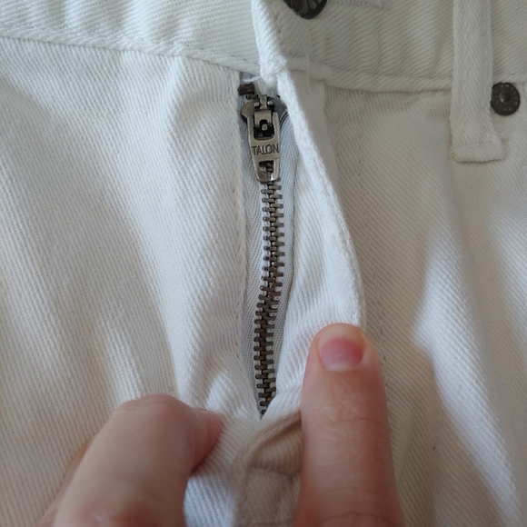 White Distressed Refuge Jeans - Picture 3 of 5